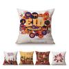 Muslim Ramadan Kareem Eid Mubarak Festival Home Decoration Sofa Cushion Cover Cartoon Hand Sketch Islam Mosque Throw Pillow Case