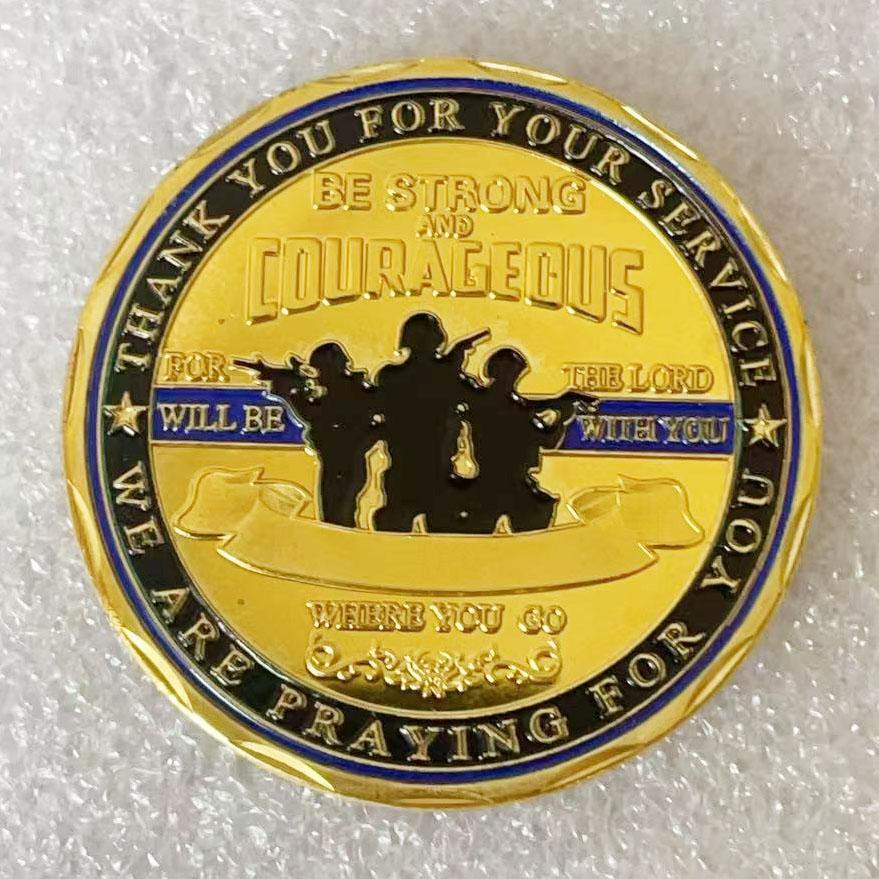 US Police Challenge Coin Souvenir Commemorative Coin Collection светло-серый