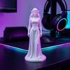 3D-gedruckte Zauberin Figur Schnitzerei Elfenohren Frauen Statue Skulptur Heim Büro Bücherregal Schreibtisch Dekoration Ornament