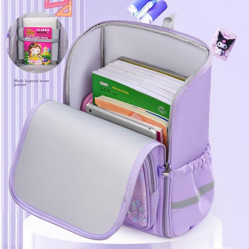 Kulomi New Schoolbag Cartoon Cute Creative Design Portable Lightweight Spine Protection Girl Exquisite Backpack Student Gift