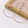 Exaggerated High-End Peach Heart Metal Earrings for Women