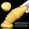 Goldenes Silikon, weich, extra groß, super dick, mit Saugnapf, Anal-Expander, Anal-Plug, Anal-Fisting, hinterer Anal-Masturbator