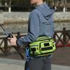 Fishing Waist Bag Expandable Waterproofing Multi Functional Sling Tackle Bag for Men Cycling Fishing