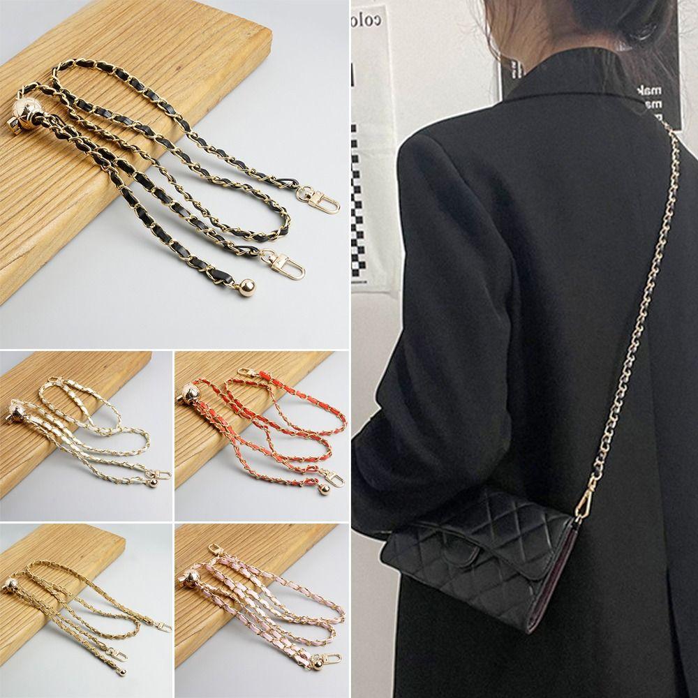 

Adjustable Handbag Chain Metal Chain Smooth Strap Fashion Shoulder Bag Strap Bag