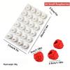 24-Cavity Silicone Cake Mold for Raspberry & Strawberry Mousse - Easy Demolding, Food-Grade.