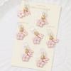 Fashionable Pink Flower Letter Phone Dust Plug, Exquisite A-Z Letter Alloy Pendant, Suitable As a Birthday Gift for Women