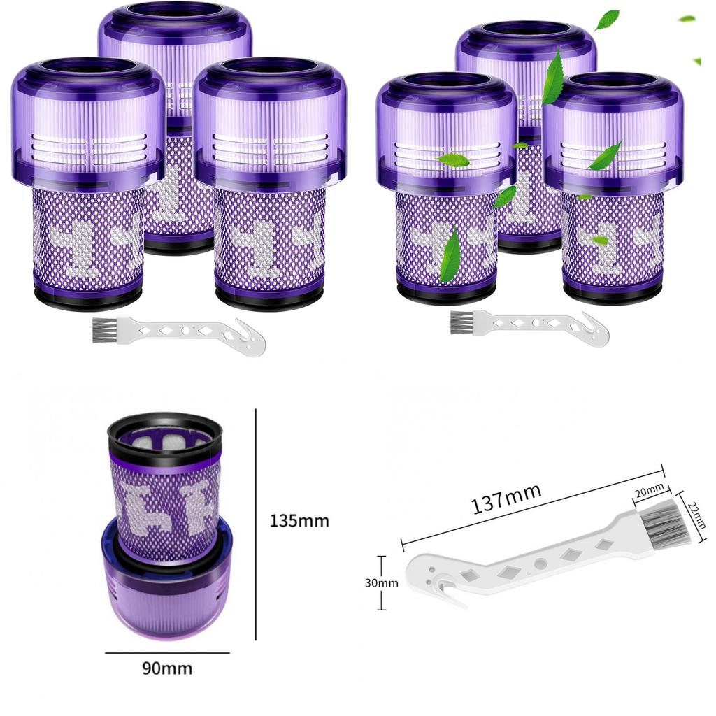 Dyson V10 Compatible Hepa Filter For V6 V8 V11 V12 V15 Home Use White