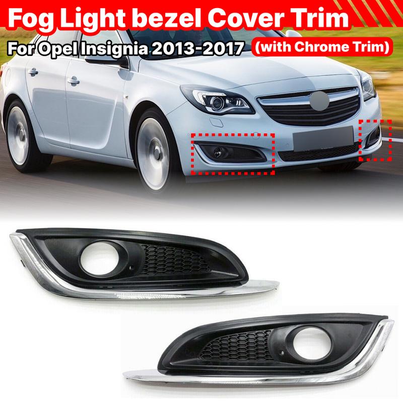 1 Pair Front Bumper Fog Light Cover Fog Lamp Shell Trim For Buick Regal 2014-2016 For opel vauxhall insignia 2013-2017