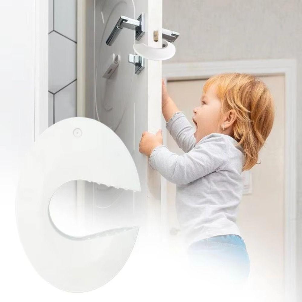 

Anti-slip Strips Door Block Set C-shaped Design Finger Pinch Guard Bedroom синій