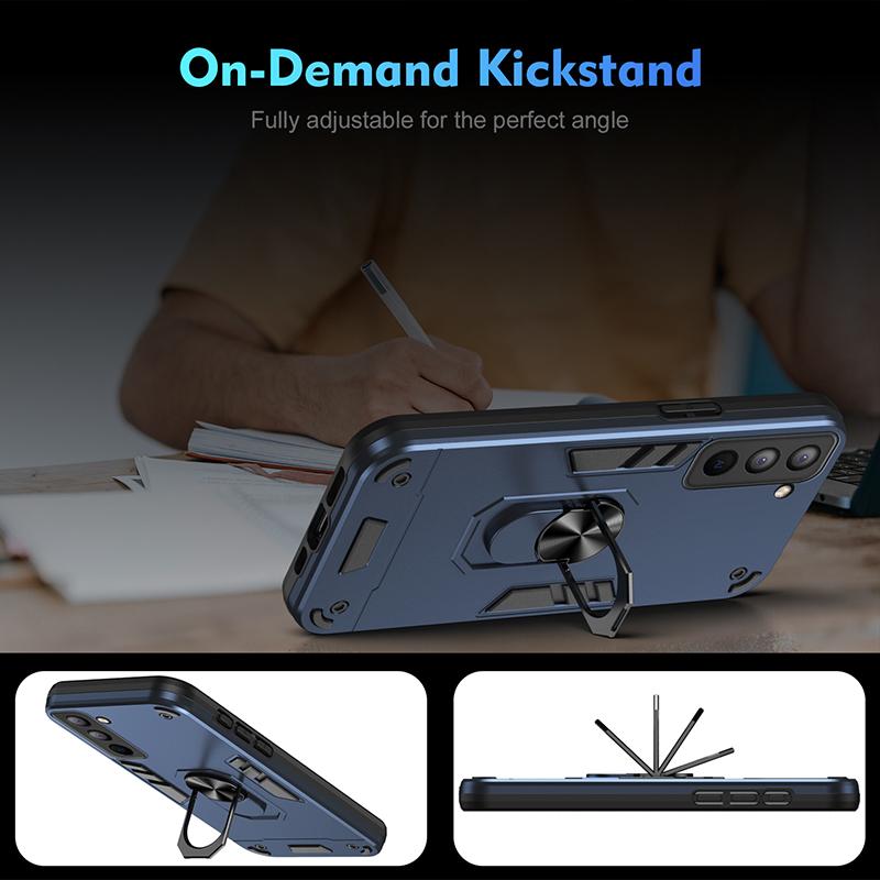 ShockProof Armor Cover For Tecno POP 5 Pro POP 6 Pro 6 GO 7 For Tecno POP 9 Anti Shock Car Magnetic Ring Holder Hard Phone Case