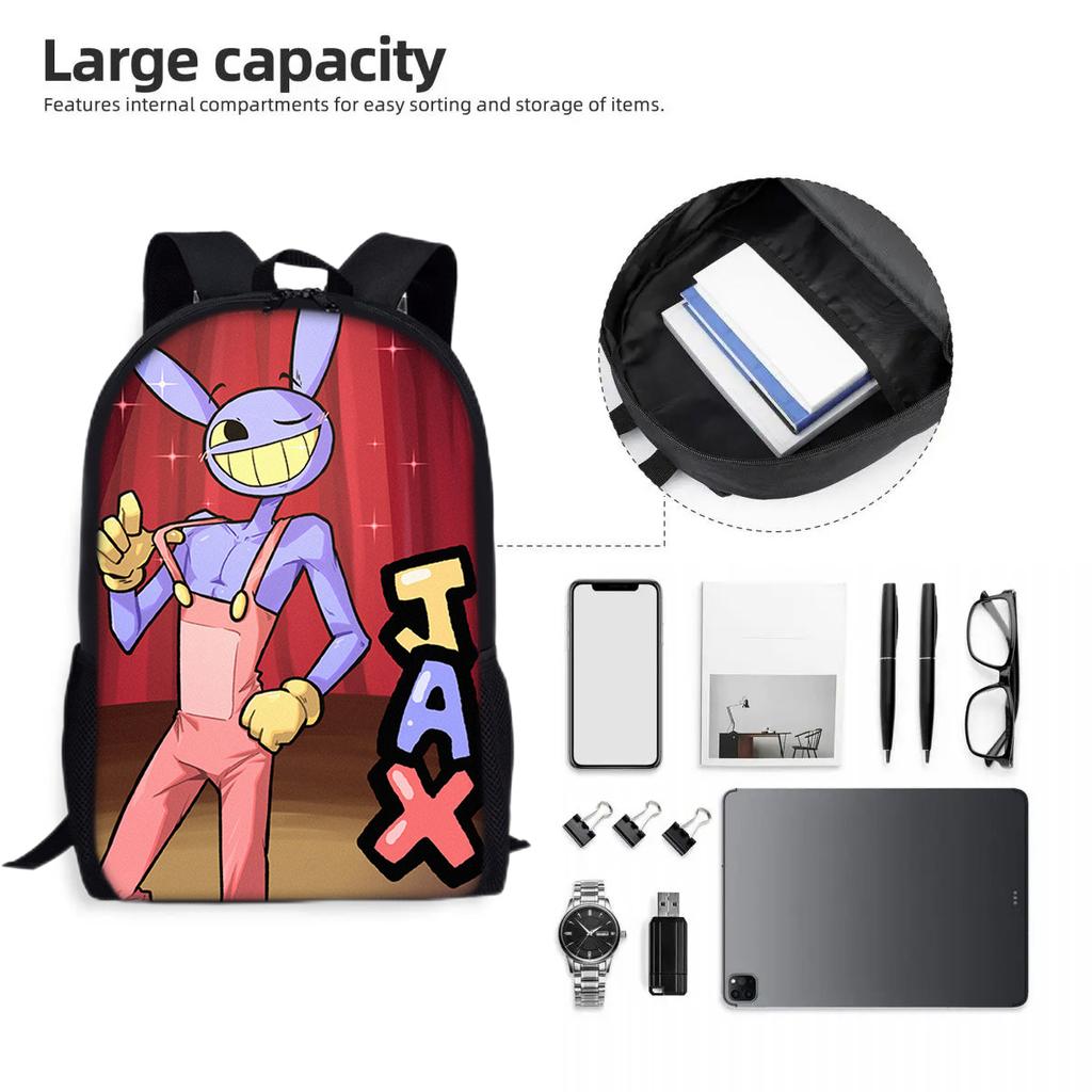 Magical Digital Circus Breathable Backpack Anime Kawaii Book Bag   Bag Cartoon Backpack Mochila Birthday Gift