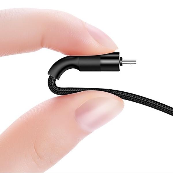Usams Kabel Pleciony U5 2A Usb-C Czarny/Black 1,2M Sj221Tc01 (Us-Sj221)