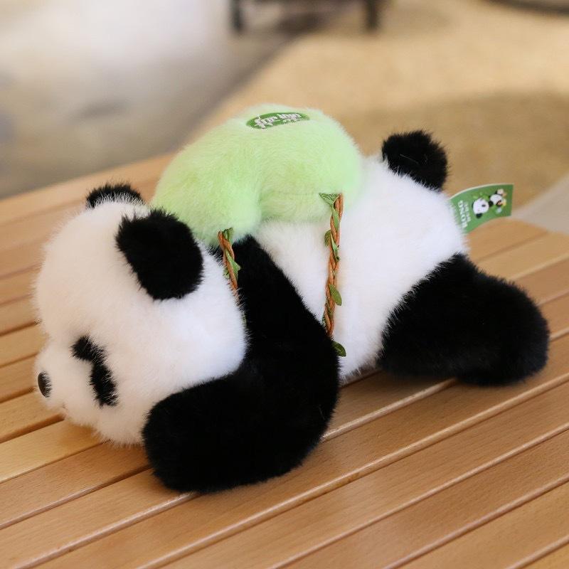 Cute Giant Panda Flower Plush Toy Doll Silly Panda Doll Chengdu Travel Souvenir Gift