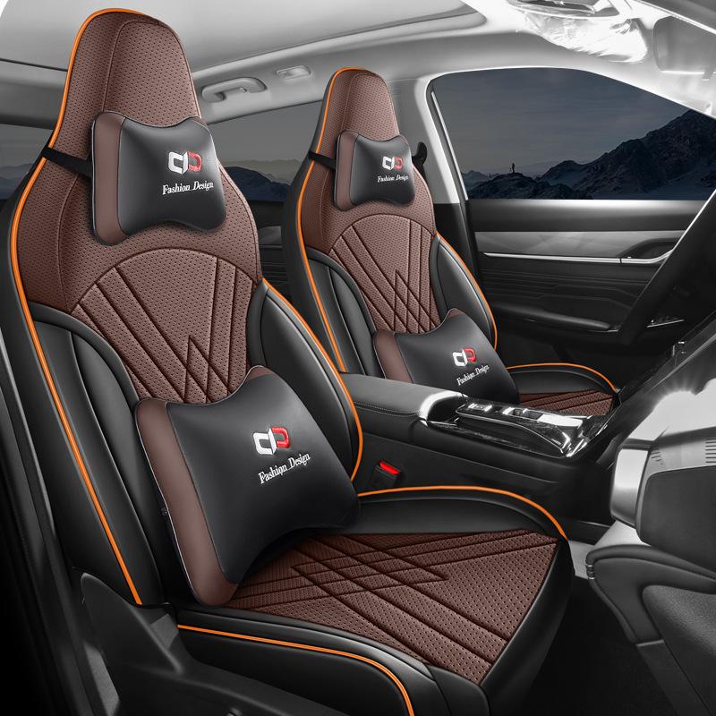 New Model Full Leather Car Seat Cushion for Dongfeng Fengshen L7 - Four Seasons Universal Fit