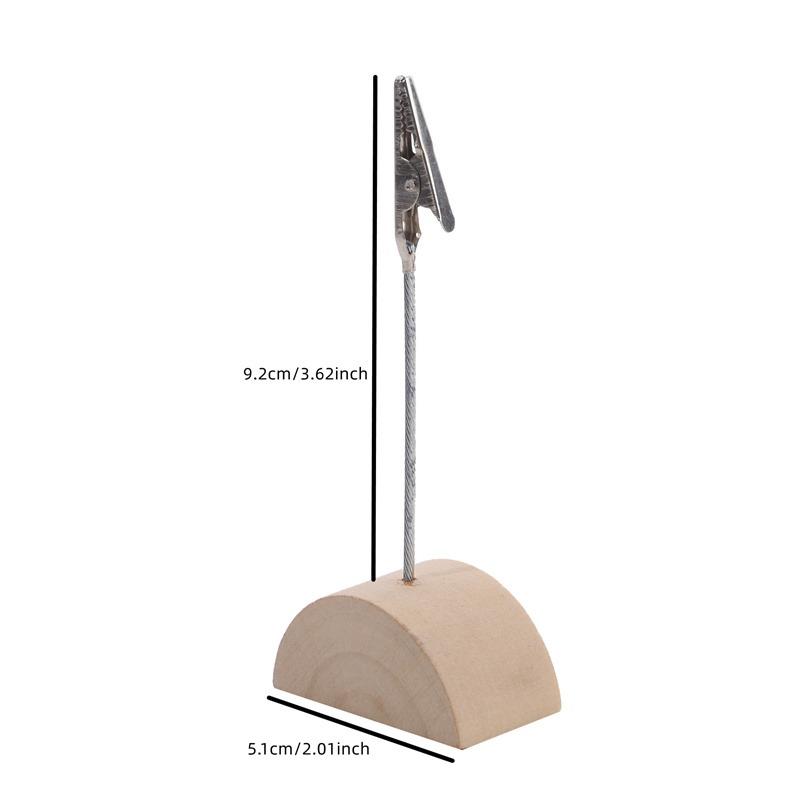 DIY Basteln Dekoration Holzklotz Visitenkartenhalter Krokodil Eisenklemme Nachrichtenklemme Heimparty Valentinstag Dekorationen