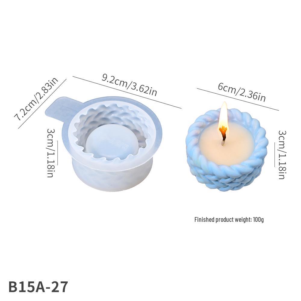 

Ароматическая свеча форма твист - DIY круглая сердце, суккулент, бонсай хранение силиконовая форма