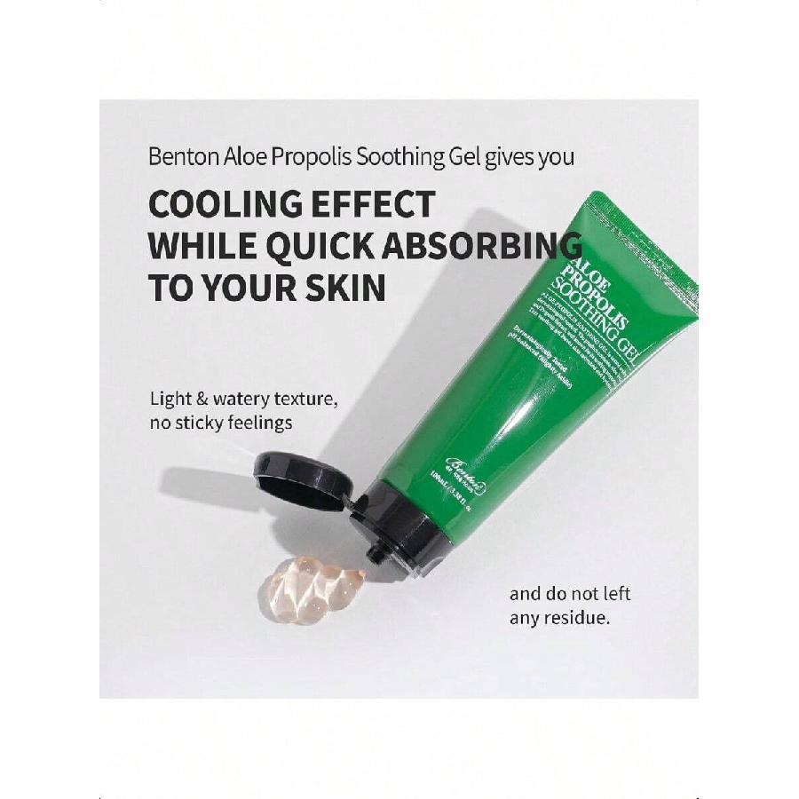 Benton Aloe Propolis Soothing Gel 100ml | Aloe Vera Gel For Sunburn Relief | Aloe Vera Gel For Travel Size | Aloe Vera Gel Moisturizer For Face