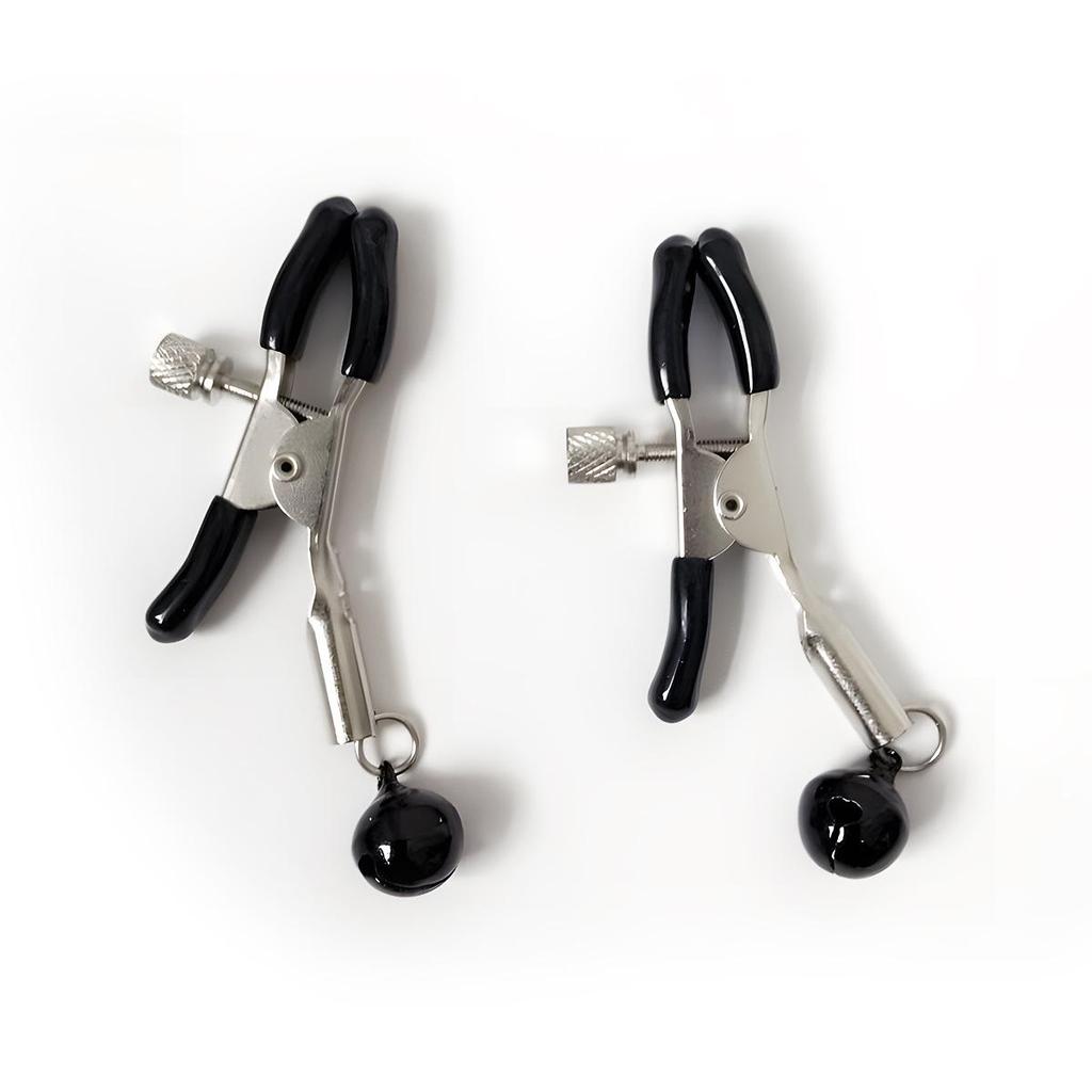 Nipple Clamps with Bells - Erotic Accessories for Couples