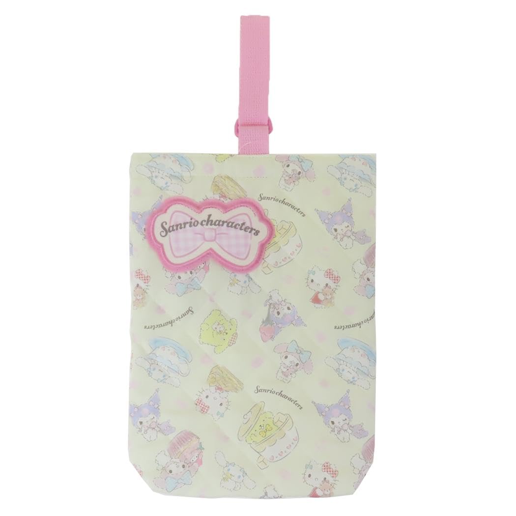 

Takanami Create Стеганый чехол для обуви с Sanrio Желтый Идеально подходит для внеклассных занятий Персонажи, [130485] детский сад, школа,