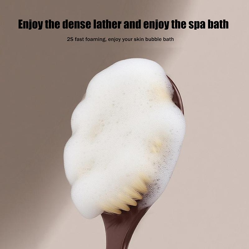 

Back Body Bath Shower Sponge Scrubber Brushes With Plastic Handle Exfoliating Scrub Skin Massager Exfoliation Bathroom Brush