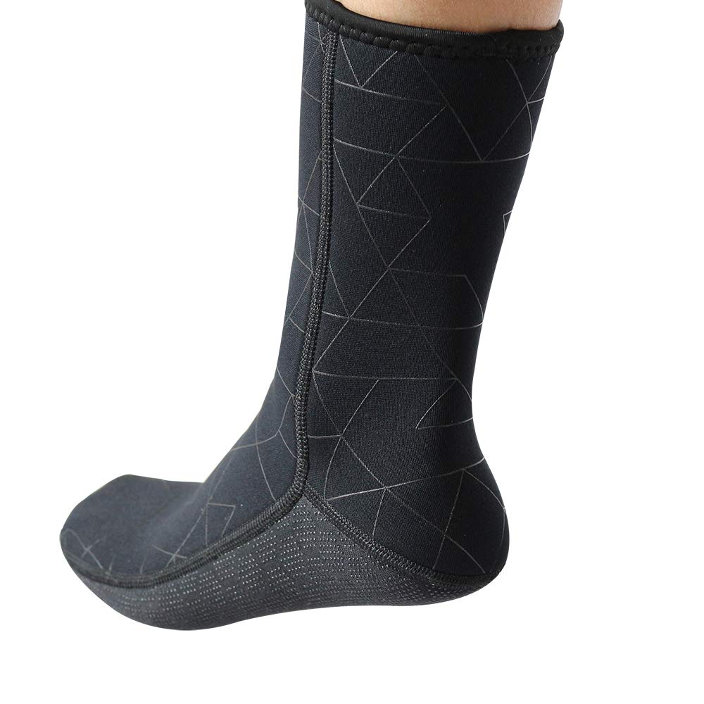 [DIVE & SAIL] Marine Socks 3mm Diving Fin Socks Long Wetsuit Material Anti-Slip Thermal Diving Snorkeling Surfing M Size