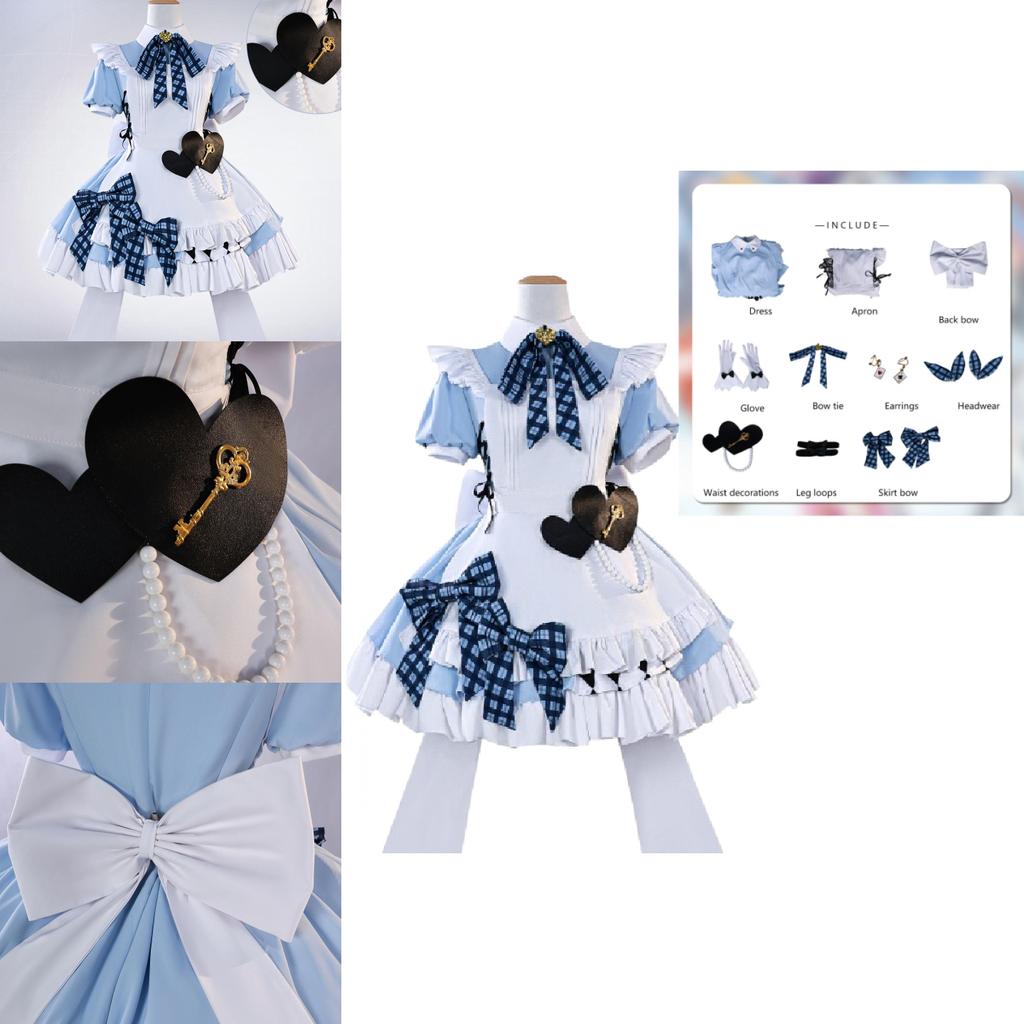 Lovelive Cosplay Outfit With White Thigh Socks For Game Role Play