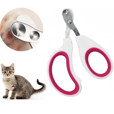Professionelle Katzennagelschere für kleine Katze Hund Edelstahl Welpenkrallenschneider Haustiernagelpflege Schere Trimmer