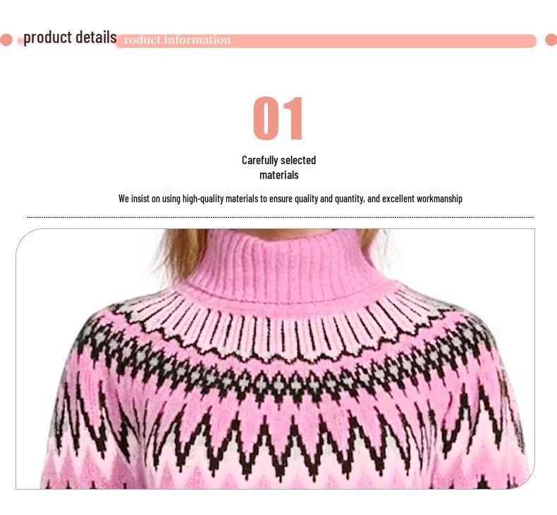 Women's Slim Fit Color Block Knitted Pullover Sweater for Fall and Winter