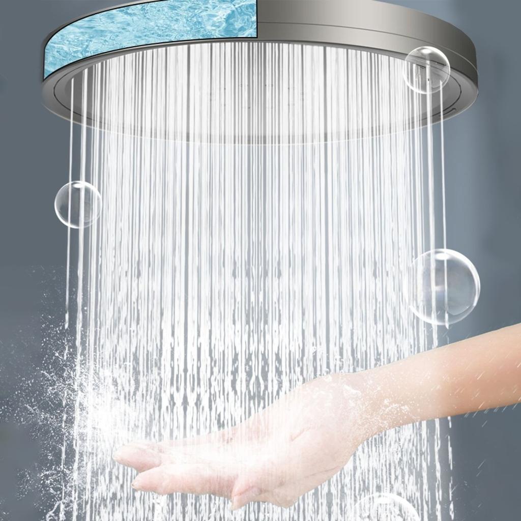 6 Mode High Flow Booster Round Shower Round High Pressure Top Spray Shower Home/Hotel Bathroom Accessories