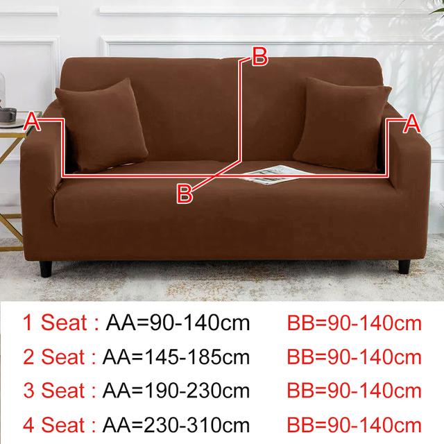 Solid Color Sofa Cover Breathable Elastic Simple Sofa Protect Sofa All -Inclusive Fashion Pattern Couch Cover For Living Room