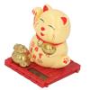   Cat Waving Arm Vivid Lovely Chinese Cat Solar Fortune Cat Statue Decoration for Decorating Front Desk Car Business Openings