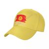 Baseballkappe Kirgisistan Flagge Cool Kirgisen Fans Wilder Sonnenschutz Schirmmütze Verstellbar Outdoor Kappen für Unisex Damen