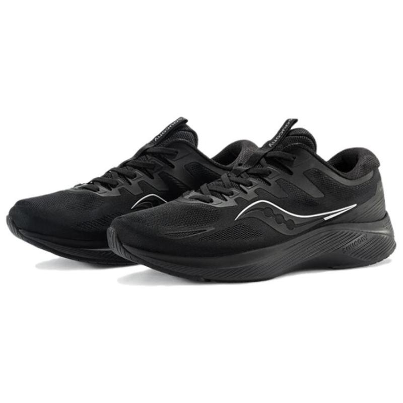 SAUCONY Lancer Rider 2 Cushioning Abrasion Resistant Breathable Low Top Running Shoes Unisex Black Saucony S28190-5