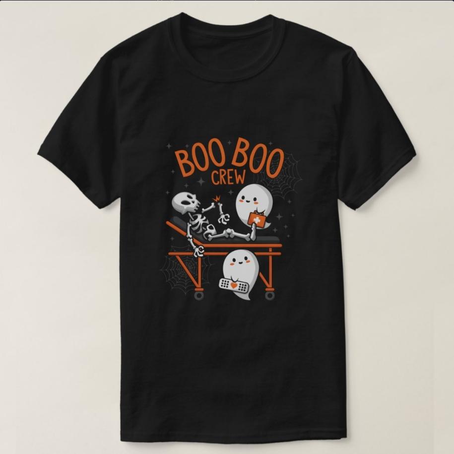 Boo Boo Crew Ghost Doctor Paramedic Emt Nurse Hall TShirt 100 Cotton ONeck Short Sleeve Summer Casual Mens Tshirt Streetwear S