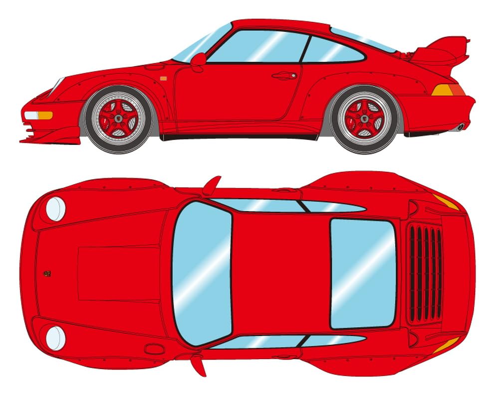 

VISION Масштаб Porsche 911 GT2 Street 1996 Красный гвардейский Готовая модель VM114I 1/43 (993) (Красные колеса)