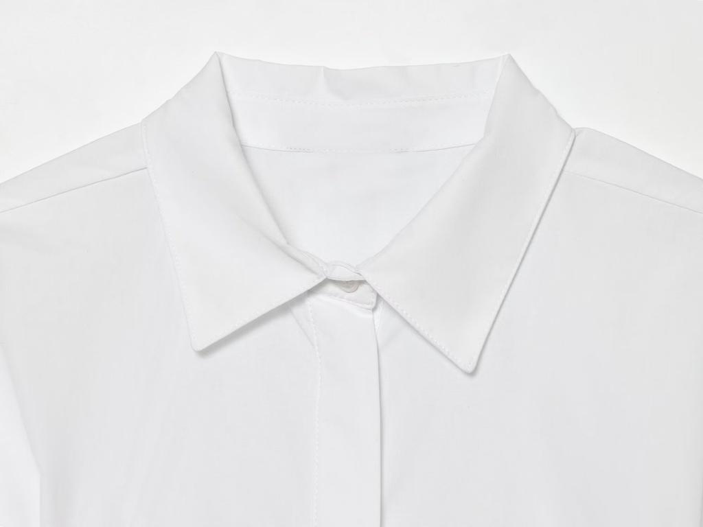 European and American style, new women's clothing, foreign style, fashionable bubble sleeves, nine-point short skirt shirt 6010255
