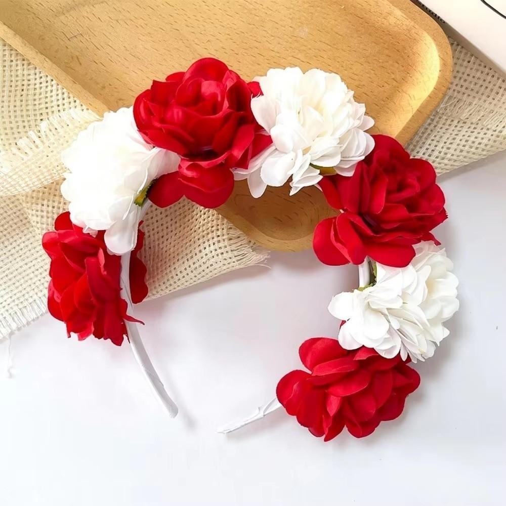 Ghirlande Ghirlanda Corona di Fiori Artificiali Accessori per Capelli Bohemien Vintage Fascia Floreale Festa