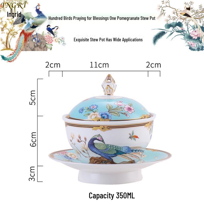 New Bone China Ceramic Steaming Bowl