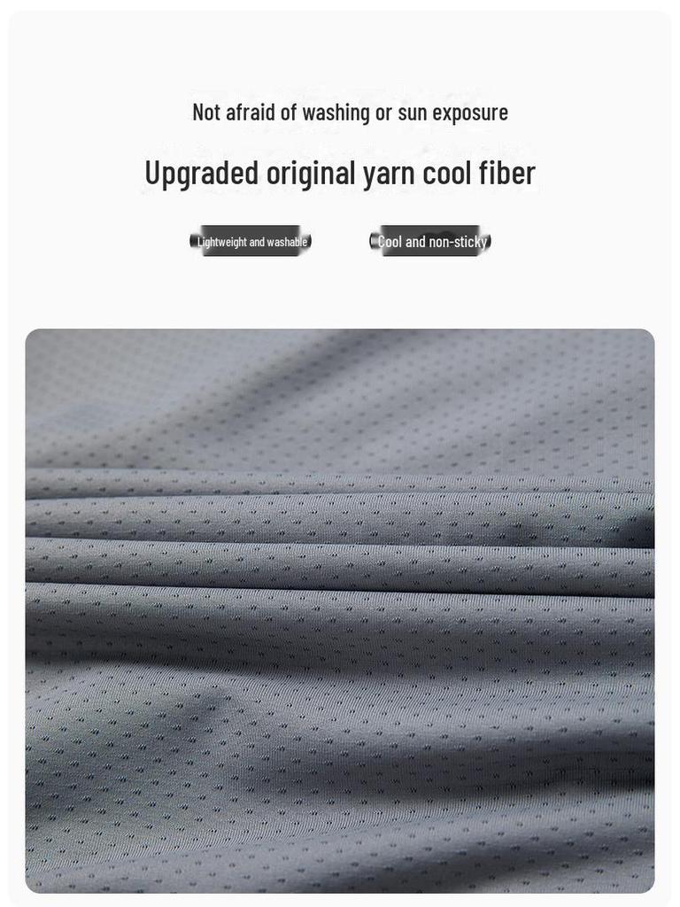 Qinlimei UPF50+ Hooded Sun Protection Ice Silk Jacket for Men & Women