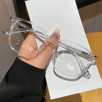 Transparente Myopiebrille Damen Herren Anti-Blaulicht Quadratisch Minus Dioptrien Brillen Optische Brille Brillen Lentes Ópticos