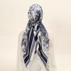 Elastic Printed Headband Cap Instant Scarf Woman Muslim Hijab Solid Satin Silk Hat Lady Fashion Instant Scarf Islamic Turban