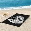 Halloween Lustige Katze Totenkopf Katze min Strandtuch Weiche Mikrofaser Schnelltrocknend Saugfähig Schnelle Handtücher Für Bad