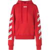 Off-White Loose Fit Hooded Sweatshirt Men Sweatshirts Red OMBB034G20FLE0172584