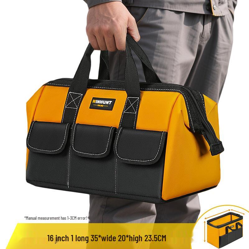 Everwiner Durable Canvas Tool Bag for Woodworking and Car Repairs