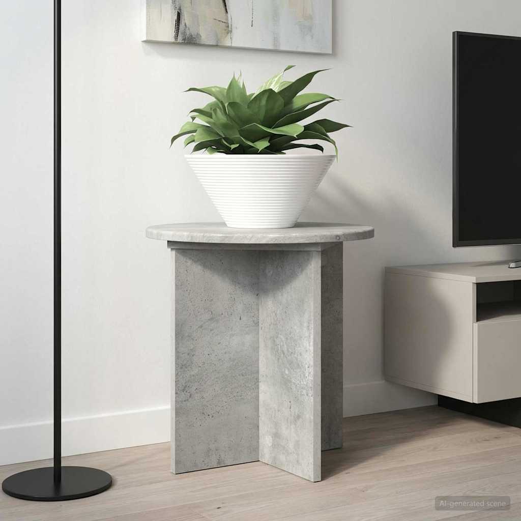 Plant Stand 2 pcs Concrete Grey 40 x 40 x 40 cm Engineered Wood