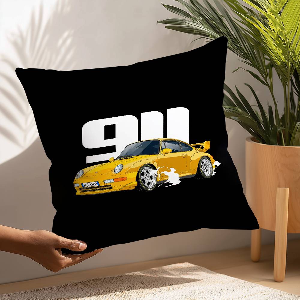 Cool Supercar Pillow Case Plush Fabric Soft Pillowcase Double Sided Print Cushion Cover Household Gifts
