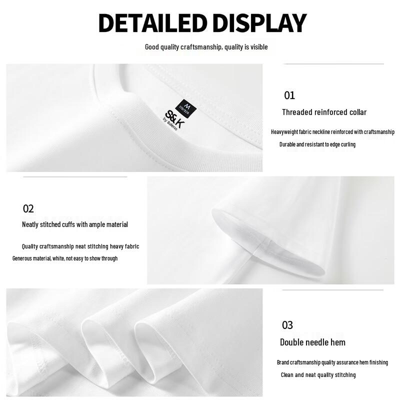 Baleno Men's S&K Guochao Panda Cotton Short Sleeve T-Shirt