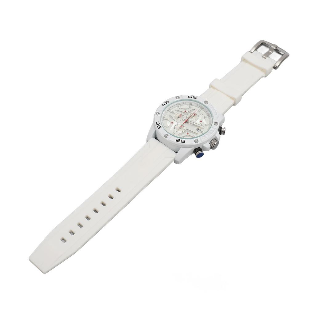Waterproof Chronograph Watch Fashion Casual Mechanical Silicone Calendar Business Watch for Men