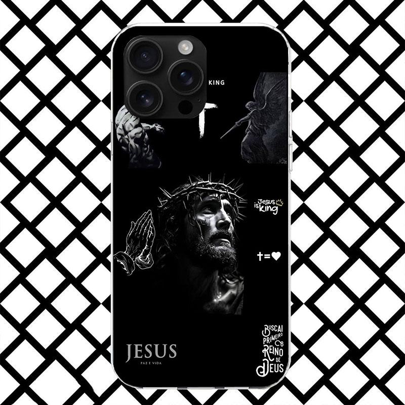 Jesus Bible Phone Case for iPhone 17 Air 16 16E 15 14 Plus 13 Mini 12 11 Pro Max 7 8 + SE 2020 Soft Cover Fundas 17 Air 16 16E 1