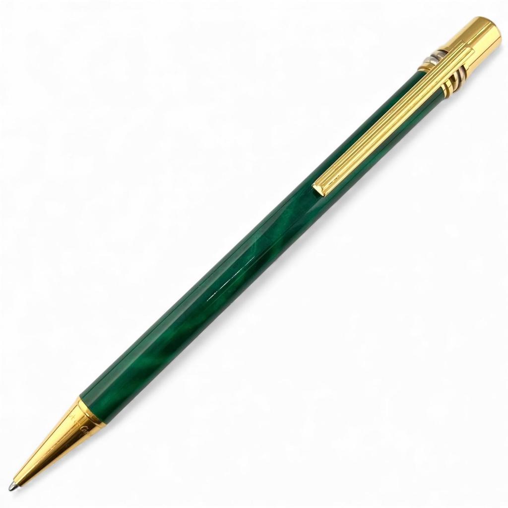 Very Good Cartier Ballpoint pen Trinity 89s Malachite mens Used
